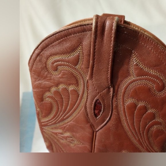 VILLANO BOOTS,COWBOY PYTHON GENUINE Size 6.5EE - Picture 9 of 15